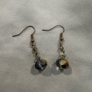 Elegant Gold and Silver Dangle Earrings